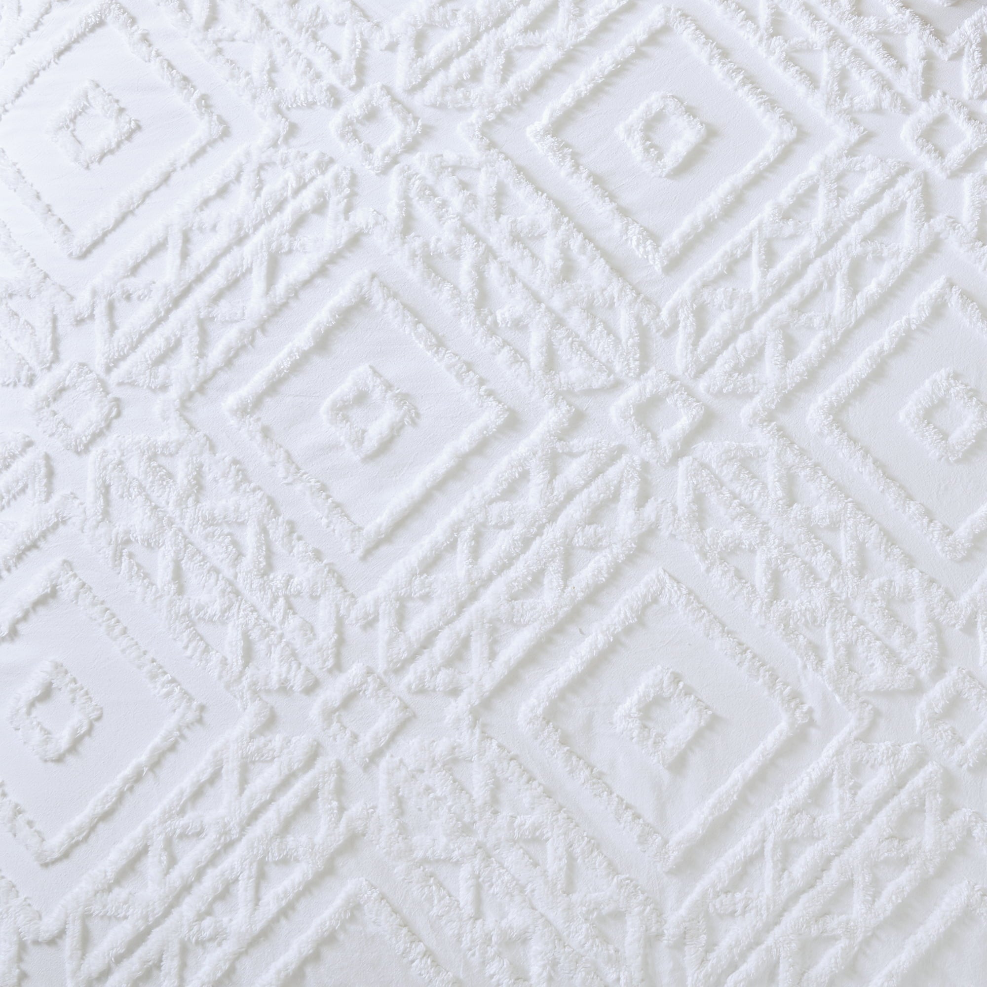 Better Homes & Gardens 3-Piece White Chenille Cover Duvet Set, Full/Queen